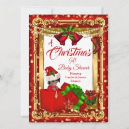 Ein Weihnachtsgeschenk für Girl Boy Baby Dusche Re Einladung