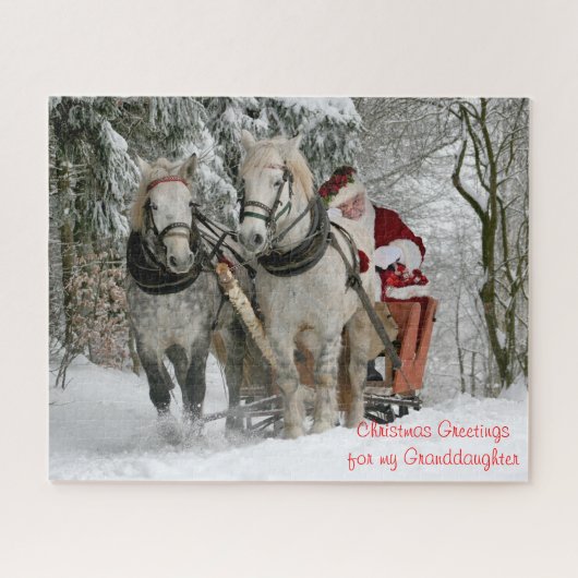 Ein Weihnachtsgeschenk für meine Enkelin. Puzzle (Horizontal)