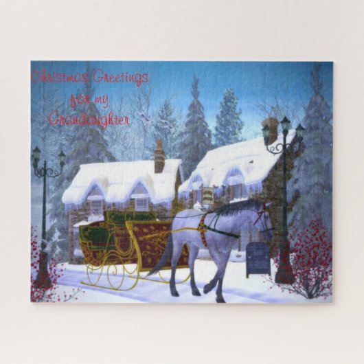 Ein Weihnachtsgeschenk für meine Enkelin. Puzzle (Horizontal)