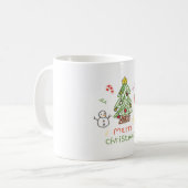 ein Weihnachtsgeschenk Kaffeetasse (Vorderseite Links)