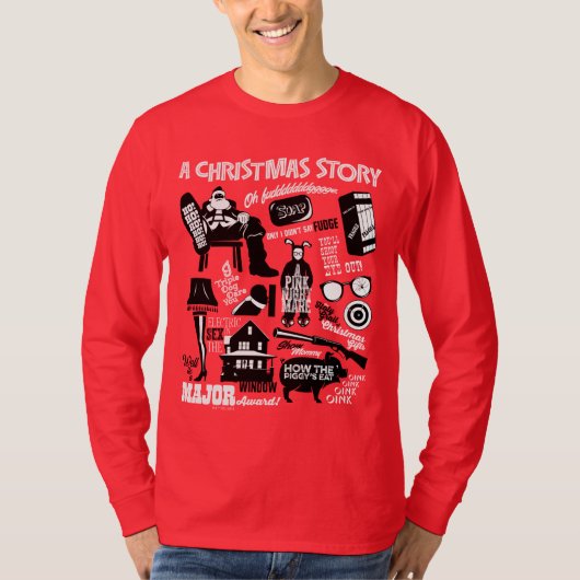 Ein Weihnachtsgeschichten Icons Graphic T-Shirt (Vorderseite)