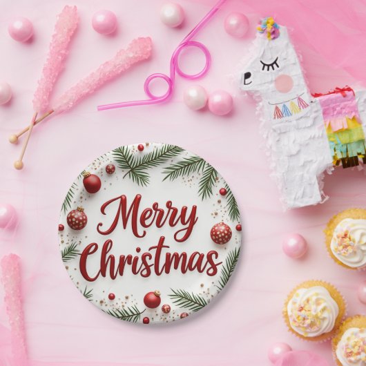 ein Weihnachtsgeschirr Pappteller (Party)