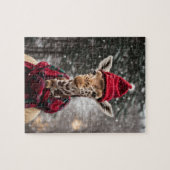 Ein WeihnachtsGiraffe Puzzle (Horizontal)