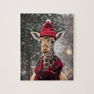 Ein WeihnachtsGiraffe Puzzle
