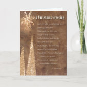 Ein Weihnachtsgruß Feiertagskarte (Vorderseite)