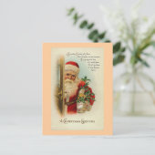 "Ein Weihnachtsgrüßen" Vintag Feiertagspostkarte (Stehend Vorderseite)