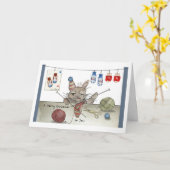 Ein WeihnachtsHat Karte (Gelbe Blume)