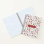 Ein Weihnachtsheft mit weißem Hintergrund Notizblock (Innenseite)