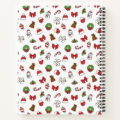 Ein Weihnachtsheft mit weißem Hintergrund Notizblock (Rückseite)