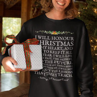 Ein Weihnachtskarol-Zitat Charles Dickens T- Sweatshirt