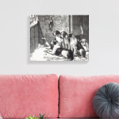 Ein Weihnachtslied, aus "Leisure Hour", 1888 Leinwanddruck (Insitu (Wohnzimmer))