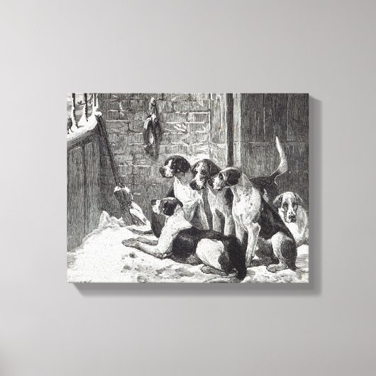 Ein Weihnachtslied, aus "Leisure Hour", 1888 Leinwanddruck (Vorderseite)