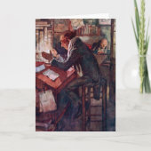 Ein Weihnachtslied: Cratchit und Scrooge Dankeskarte (Vorderseite)