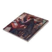 Ein Weihnachtslied: Cratchit und Scrooge Fliese (Seite)