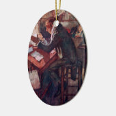 Ein Weihnachtslied: Cratchit und Scrooge Keramik Ornament (Links)