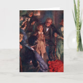 Ein Weihnachtslied: Die Familie Cratchit Dankeskarte (Vorderseite)