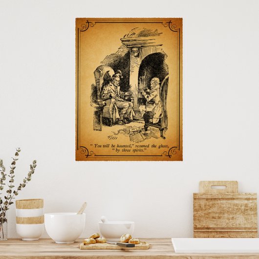 Ein Weihnachtslied: Du wirst Spuk sein Poster (Küche)