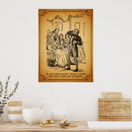 Ein Weihnachtslied: Ein frisches Lachen Poster (Küche)