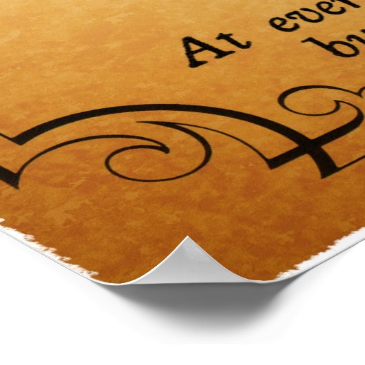 Ein Weihnachtslied: Ein frisches Lachen Poster (Ecke)