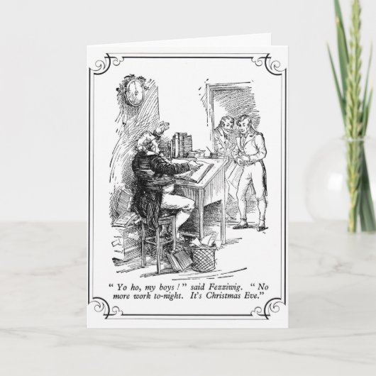 Ein Weihnachtslied: Es ist Heiligabend Feiertagskarte (Vorderseite)