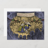 Ein Weihnachtslied: Fezziwig Ball - Weihnachtskart Feiertagspostkarte (Vorne/Hinten)