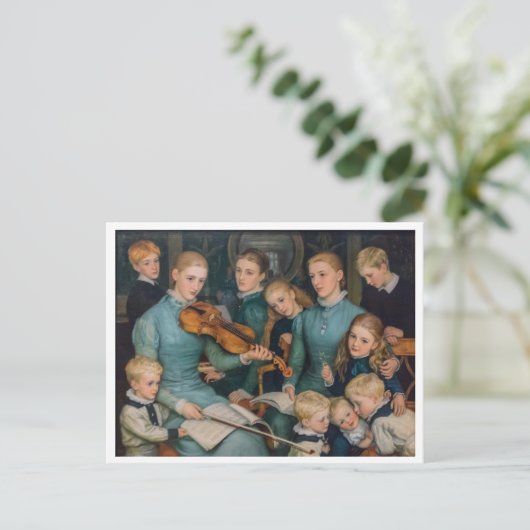 Ein Weihnachtslied in Bracken Dane von Arthur Hugh Postkarte (Stehend Vorderseite)