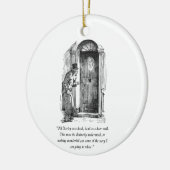 Ein Weihnachtslied Keramik Ornament (Links)