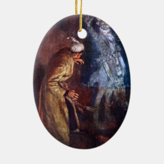 Ein Weihnachtslied: Marleys Geist Keramik Ornament (Hinten)