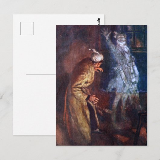 Ein Weihnachtslied: Marleys Geist Postkarte (Vorne/Hinten)