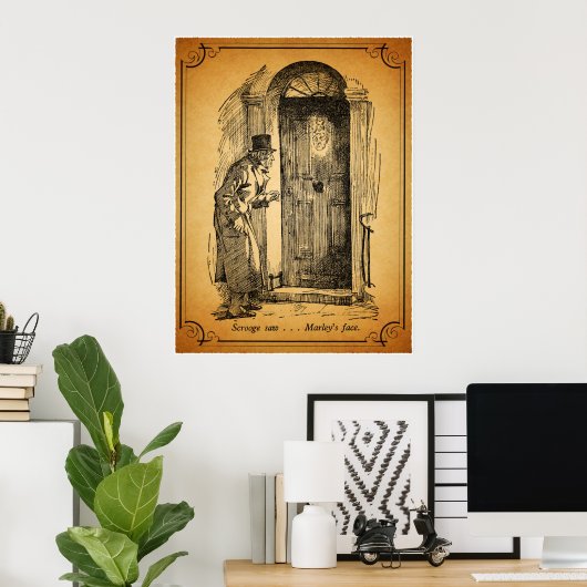 Ein Weihnachtslied: Marleys Gesicht Poster (Heimbüro)