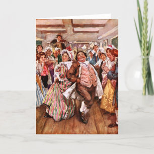 Ein Weihnachtslied: Mr. & Frau Fizziwig Dankeskarte