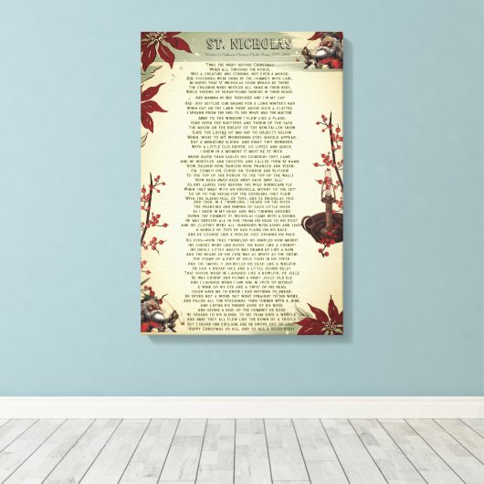 Ein Weihnachtslied: Ole St. Nick | Leinwanddruck (Insitu (Holzboden))