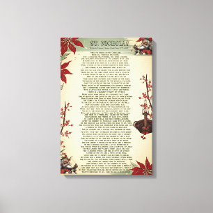 Ein Weihnachtslied: Ole St. Nick Leinwanddruck