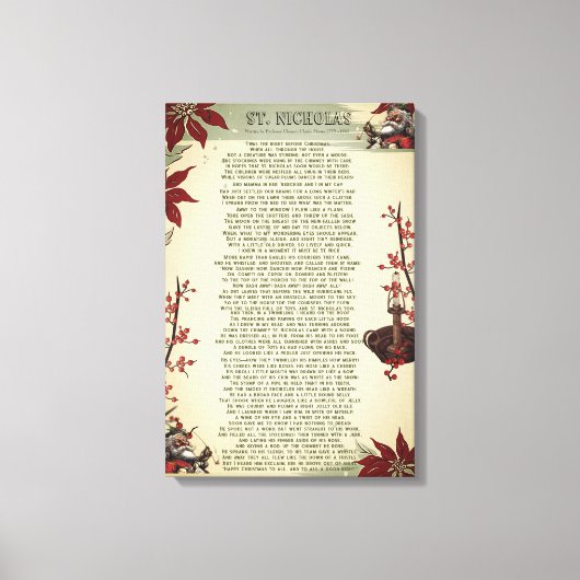 Ein Weihnachtslied: Ole St. Nick | Leinwanddruck (Vorderseite)