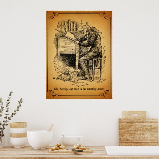 Ein Weihnachtslied Poster (Küche)