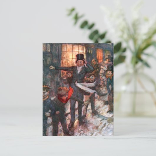 Ein Weihnachtslied Postkarte (Stehend Vorderseite)