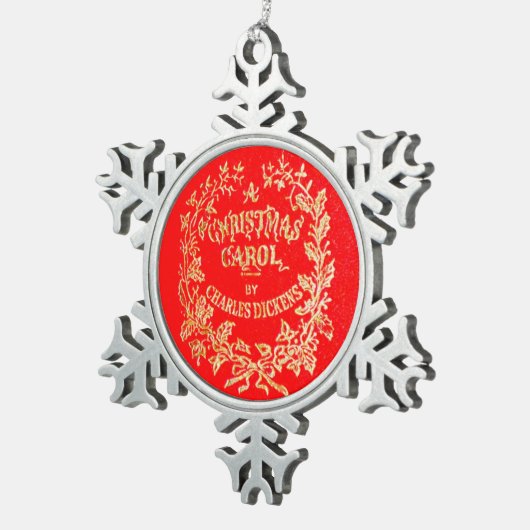 Ein Weihnachtslied | Schneeflocken Zinn-Ornament (Rechts)