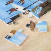 Ein Weihnachtslied Scrooge Winterstraßenzene Puzzle (Seite)