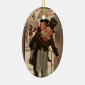 Ein Weihnachtslied: Tim & Mr. Cratchit Keramik Ornament (Rechts)