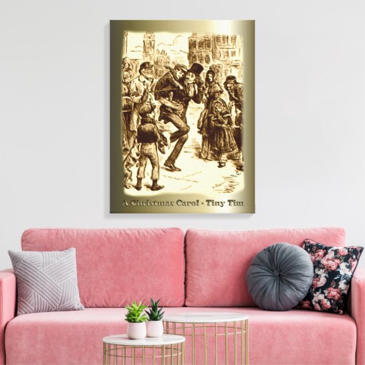 Ein Weihnachtslied - Tiny Tim Leinwanddruck (Insitu (Wohnzimmer))