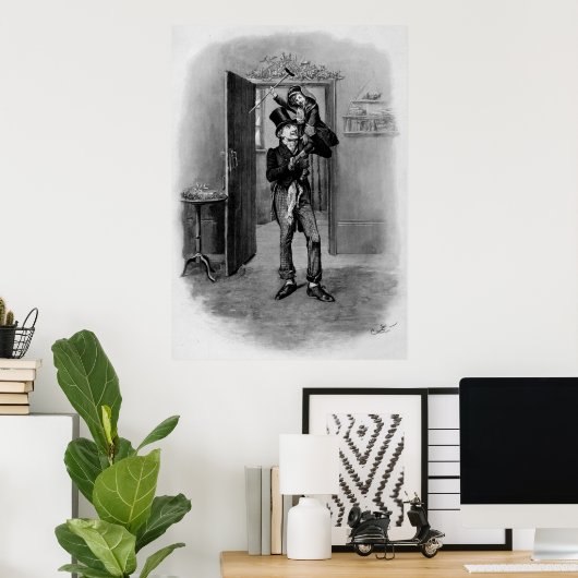 Ein Weihnachtslied: Tiny Tim Poster (Heimbüro)