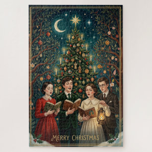 Ein Weihnachtslied unter dem zunehmenden Mond Puzzle