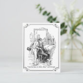 Ein Weihnachtslied: Verlass es allein Feiertagspostkarte (Stehend Vorderseite)