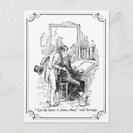 Ein Weihnachtslied: Verlass es allein Feiertagspostkarte (Vorderseite)