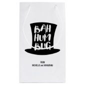 Ein Weihnachtslieder Bah Humbug Holiday-Geschenkta Kleine Geschenktüte (Rückseite)