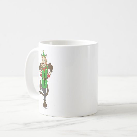 ein Weihnachtslieder Kaffeetasse (Vorderseite Links)