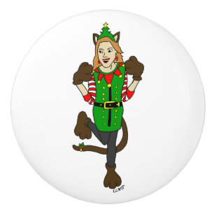 ein Weihnachtslieder Keramikknauf