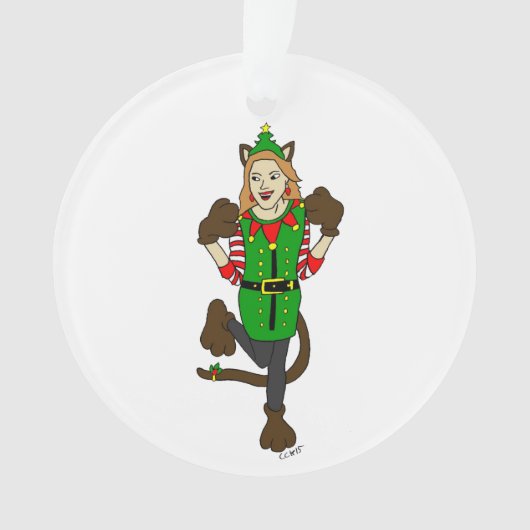 ein Weihnachtslieder Ornament (Vorderseite)