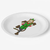 ein Weihnachtslieder Pappteller (Schrägansicht)