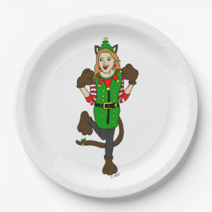 ein Weihnachtslieder Pappteller